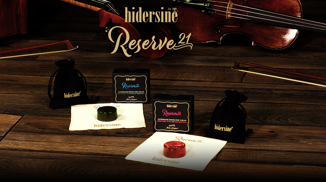 Hidersine Reserve21 Handmade Beeswax Violin Rosin & Cloth