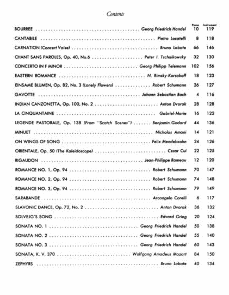 Oboe Solos For Oboe/Piano Efs99