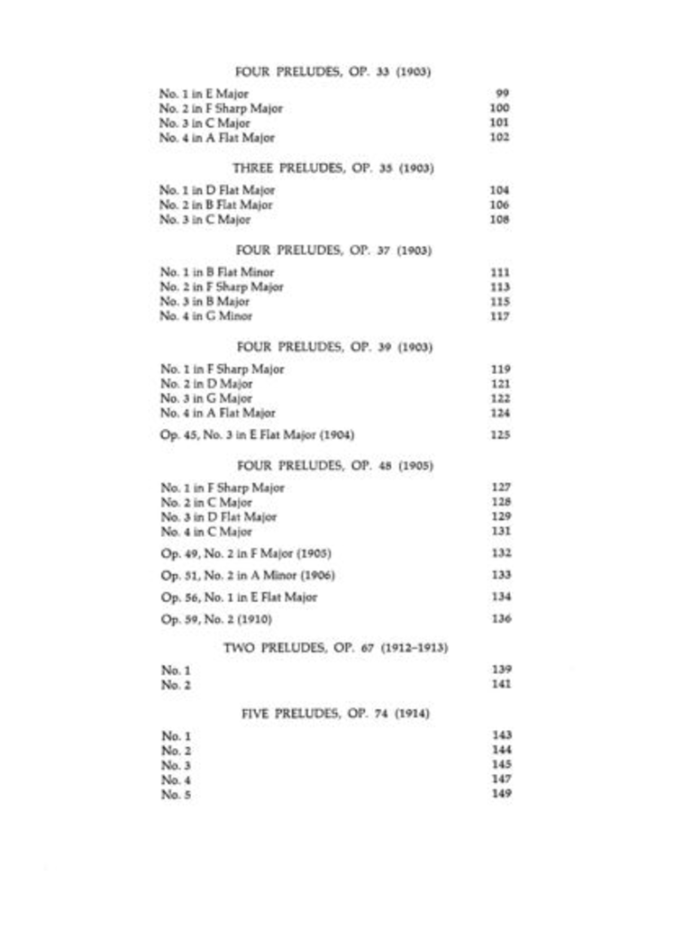 Alexander Scriabin - The Complete Preludes and Etudes Piano Book