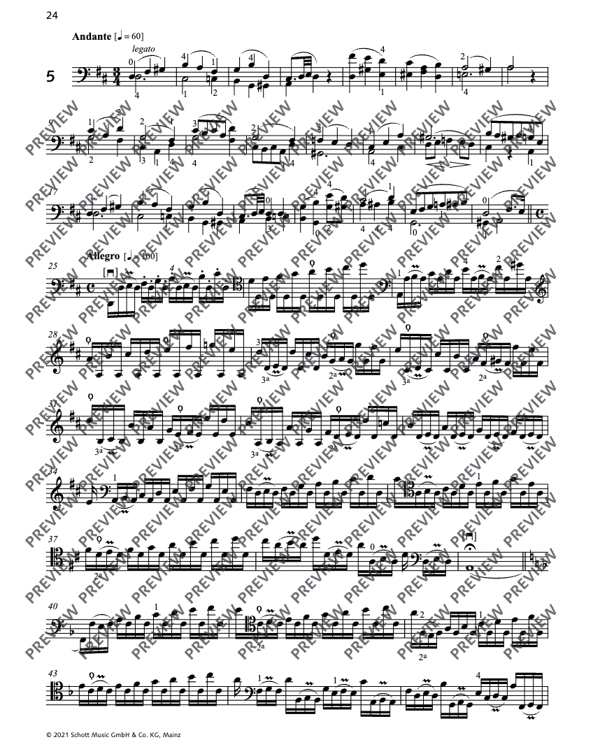 Friedrich Dotzauer - 24 Caprices In All Keys Op 35 For Cello Book