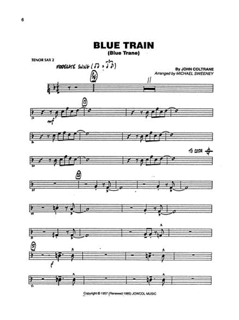 Easy Jazz Favorites - Tenor Saxophone 2 Sheet Music