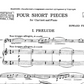 Howard Ferguson - 4 Short Pieces for Clarinet with Piano Accompaniment Book