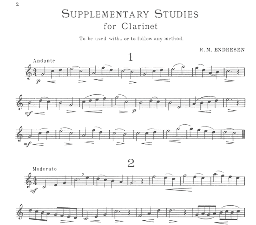 Rubank's Supplementary Studies Clarinet Book