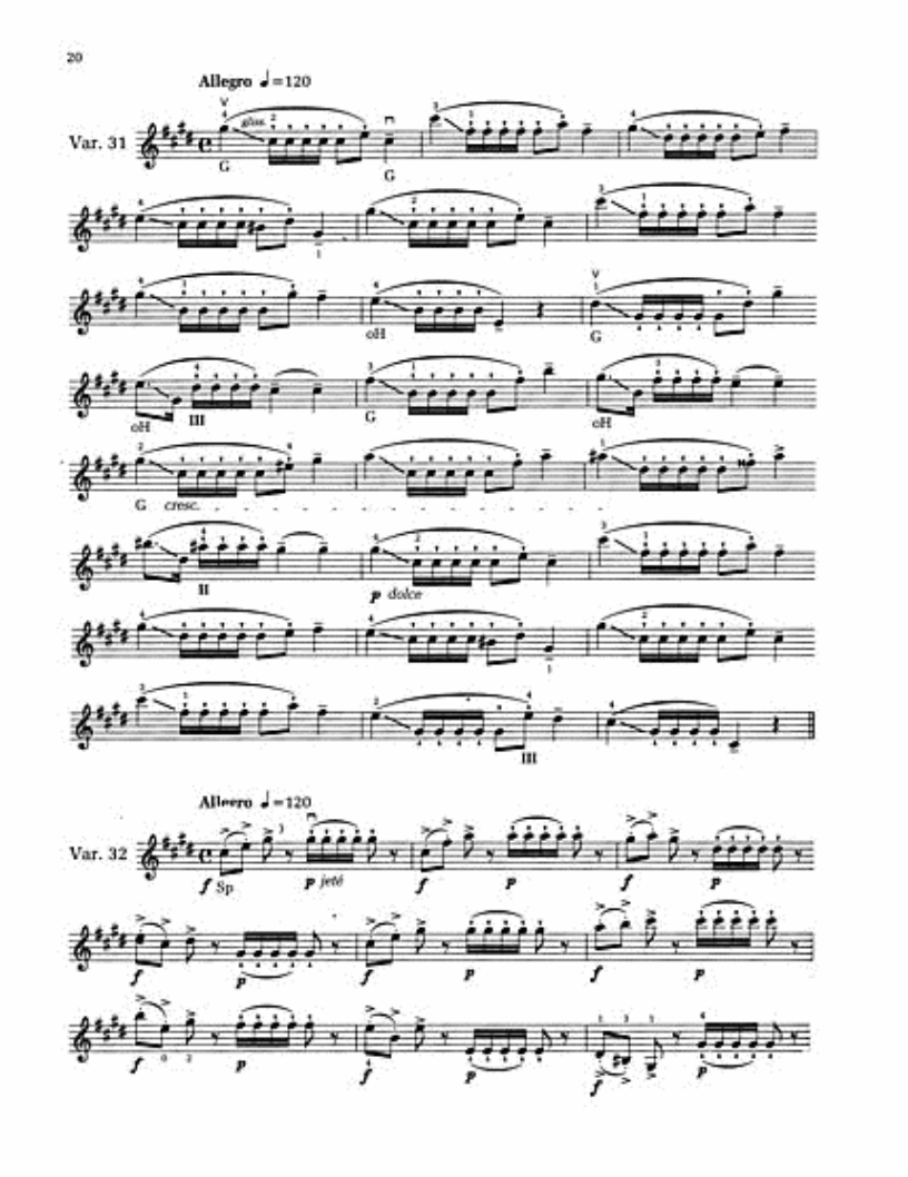 Sevcik - 40 Variations Opus 3 Violin Book (New Edition)