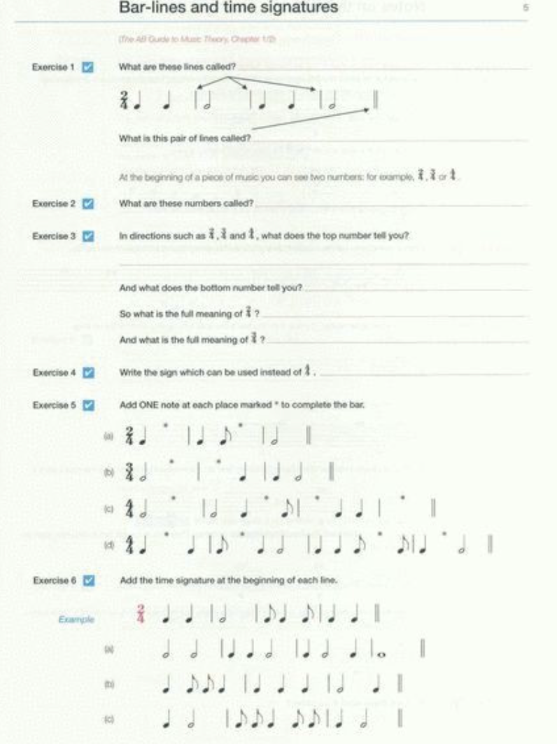 ABRSM Music Theory In Practice Grade 1 - Revised Edition (2008)