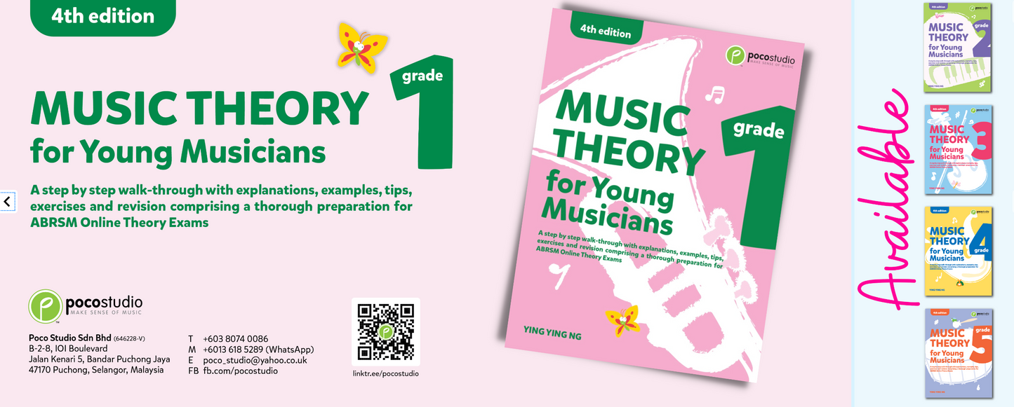 Music Theory For Young Musicians - Grade 1 Book (New 2024 Revised 4th Edition)