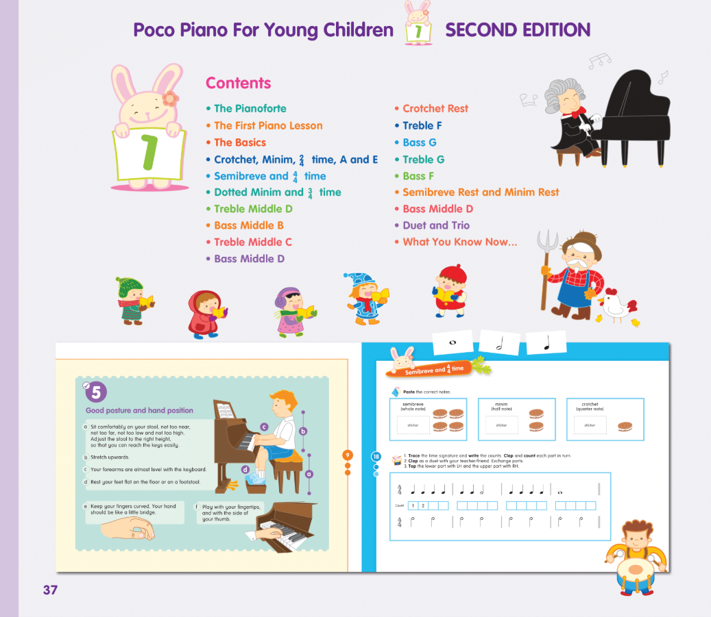 Poco Piano For Young Children - Level 1 Book (Second Edition)