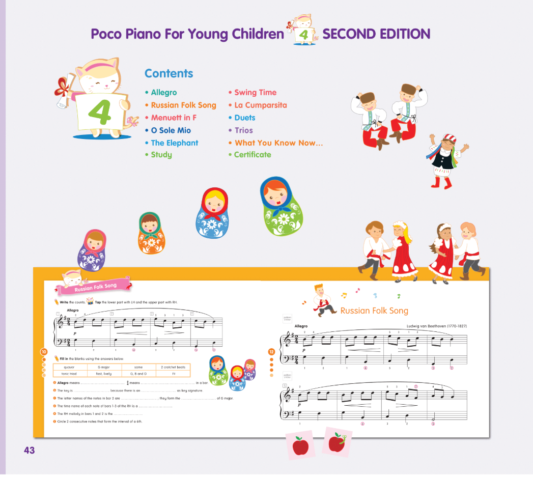 Poco Piano For Young Children - Level 4 Book (Second Edition)