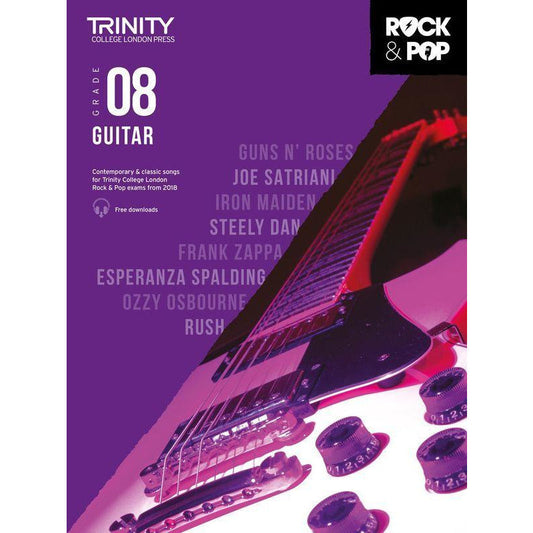 Trinity Rock & Pop Guitar Grade 8 2018 Book