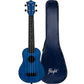 FLIGHT TUSL35 DARK BLUE TRAVEL CONCERT SCALE SOPRANO UKE