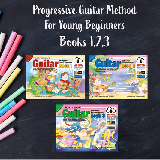 Progressive Guitar Method For Young Beginners - Bundle A (Books 1,2,3)