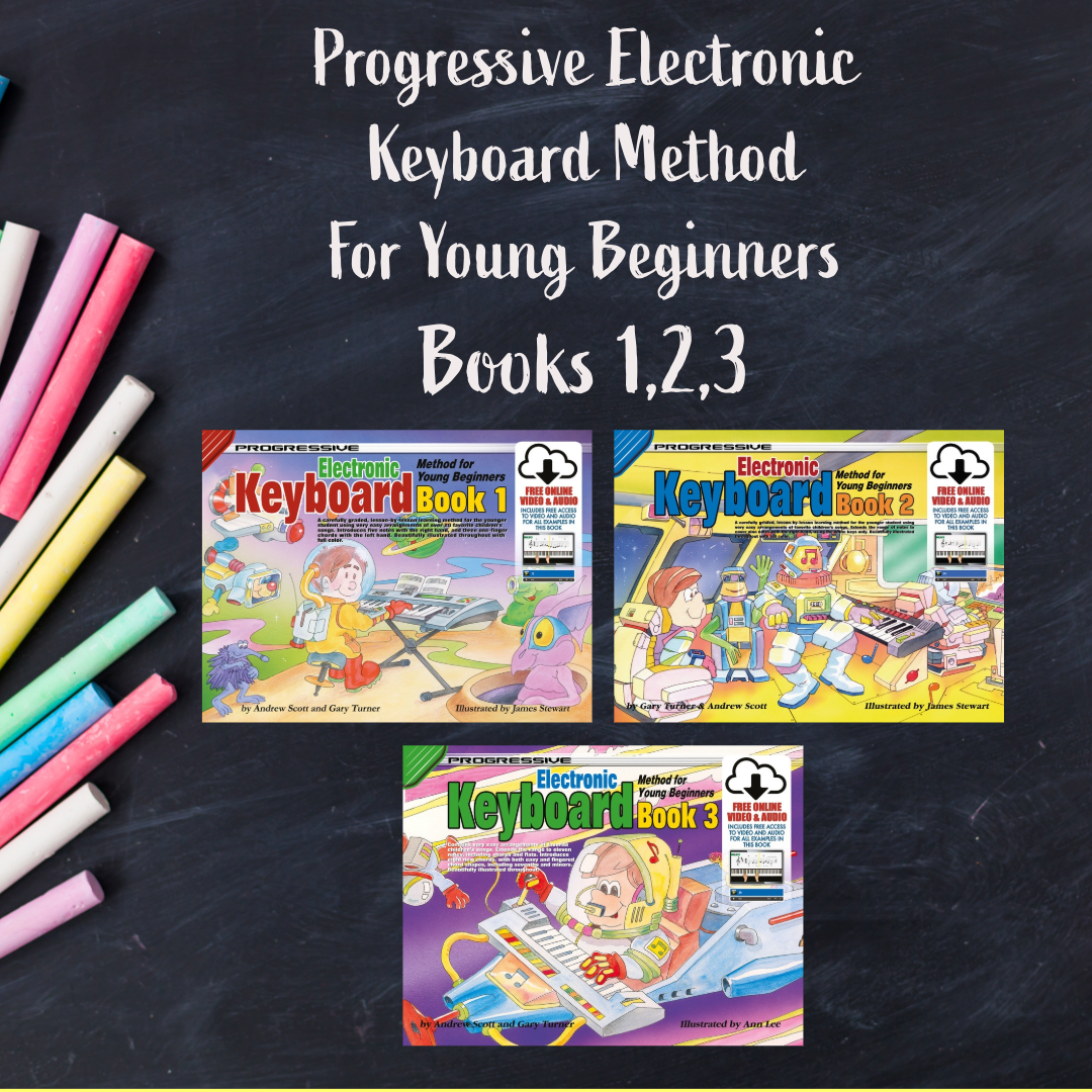 Progressive Electronic Keyboard Method For Young Beginners - Bundle A (Books 1,2,3)