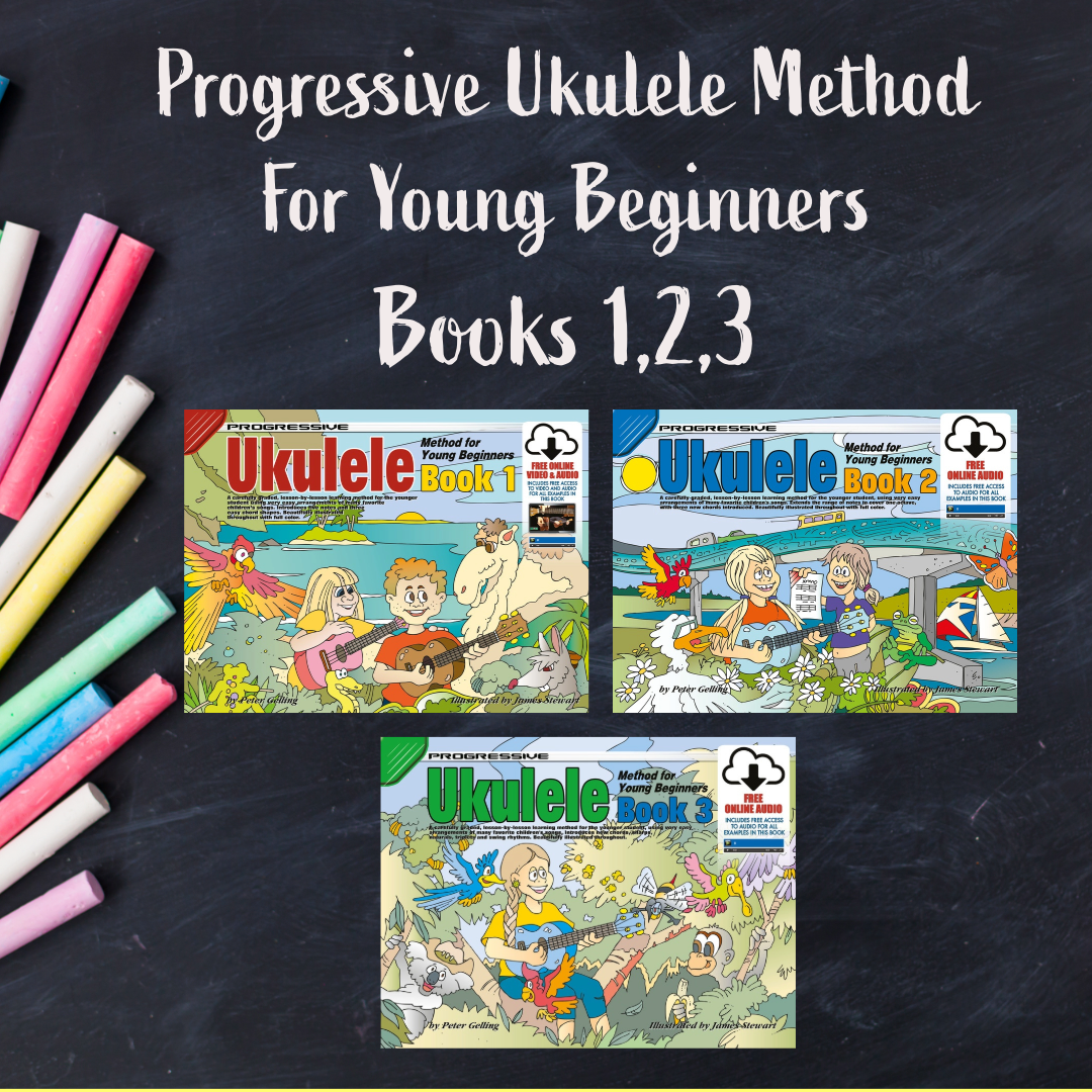 Progressive Ukulele Method For Young Beginners - Bundle A (Books 1,2,3)