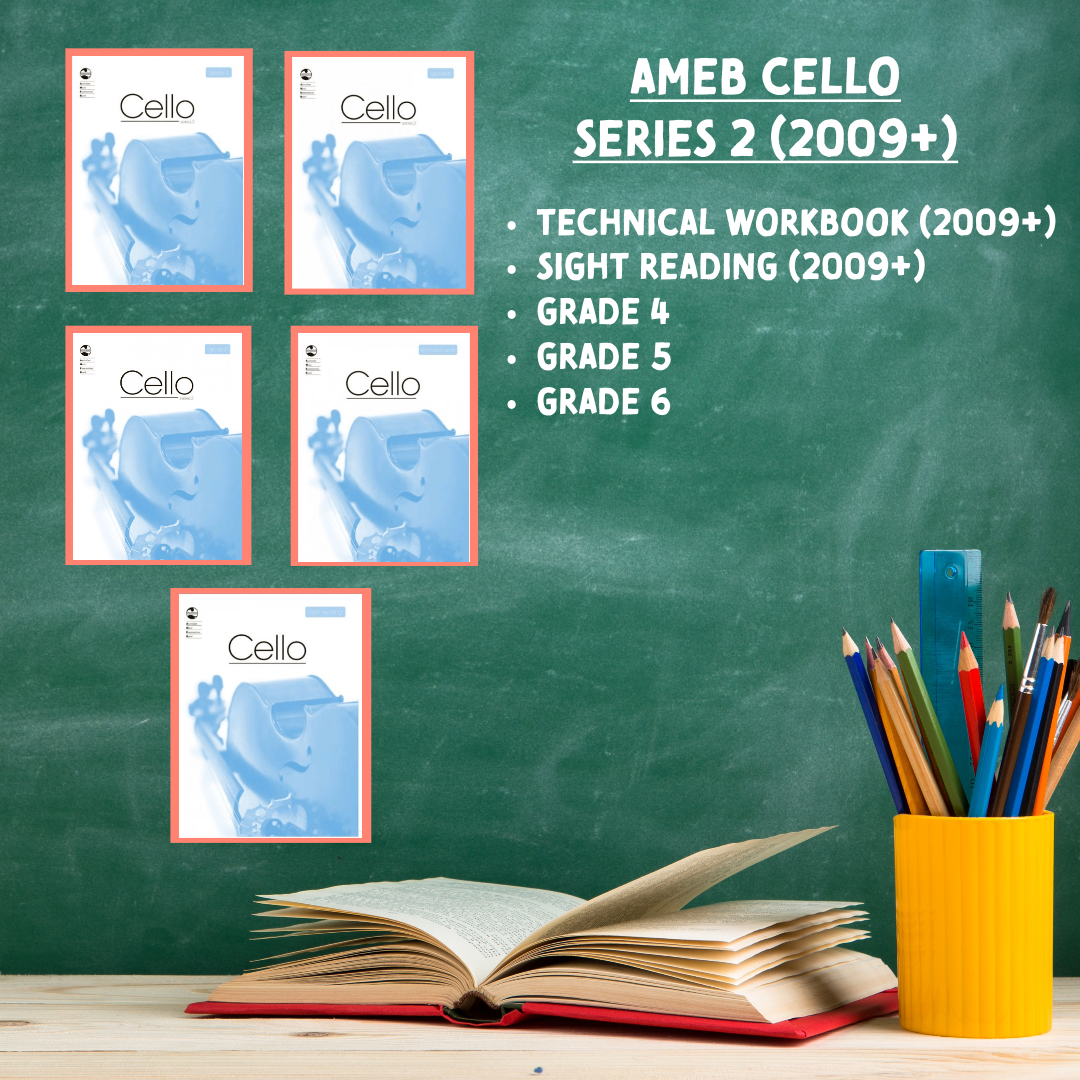 Cello Series 2 - Teacher Pack D (Grade 4- Grade 6 + Technical & Sight Reading ) x 5 Books