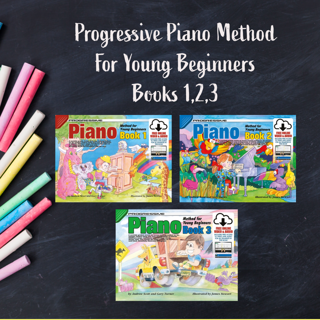 Progressive Piano Method For Young Beginners - Bundle A (Books 1,2,3)