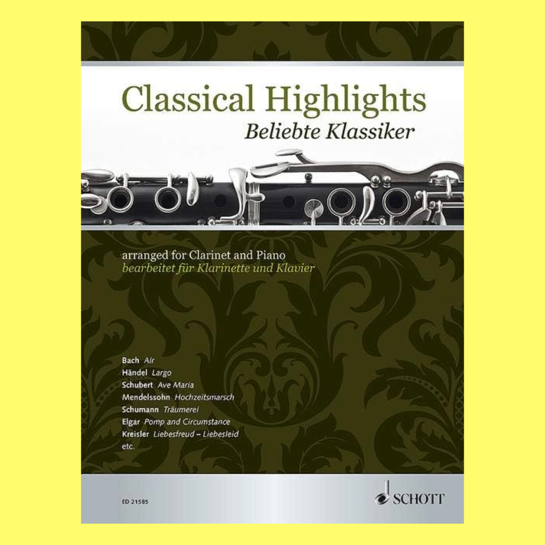 Classical Highlights Clarinet and Piano Book