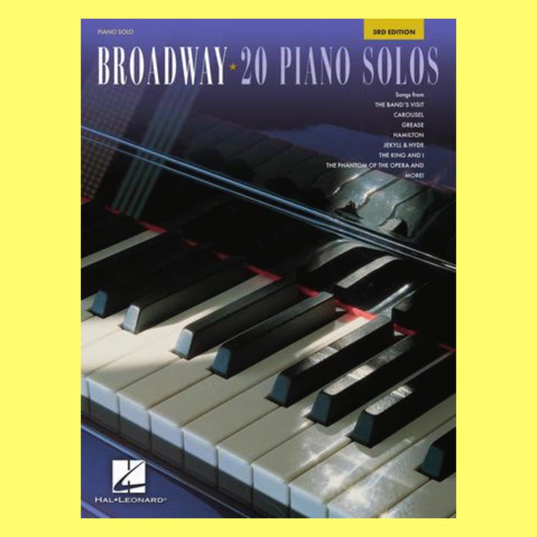 Broadway 20 Piano Solos Book (3rd Edition)