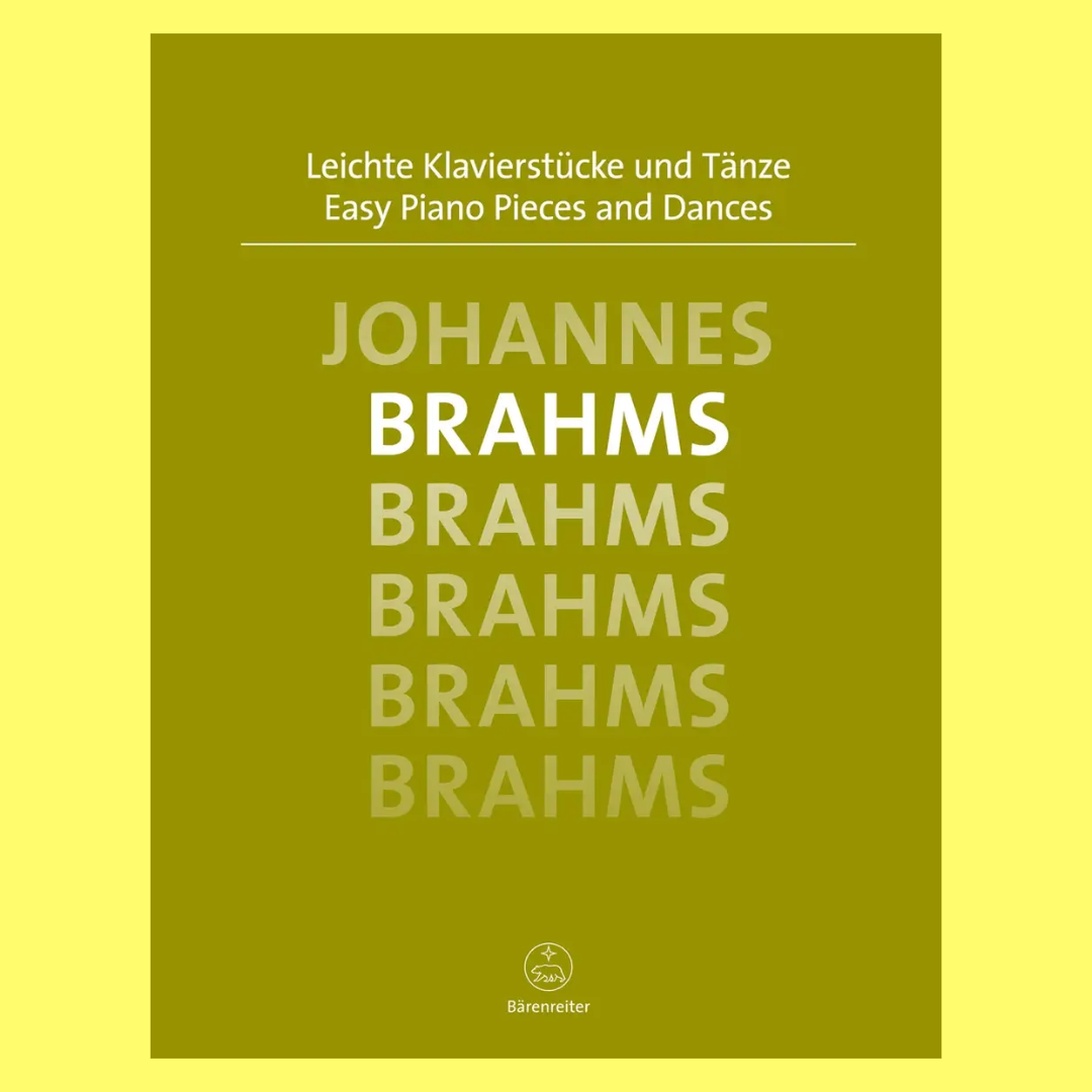 Brahms Easy Piano Pieces and Dances Urtext Book