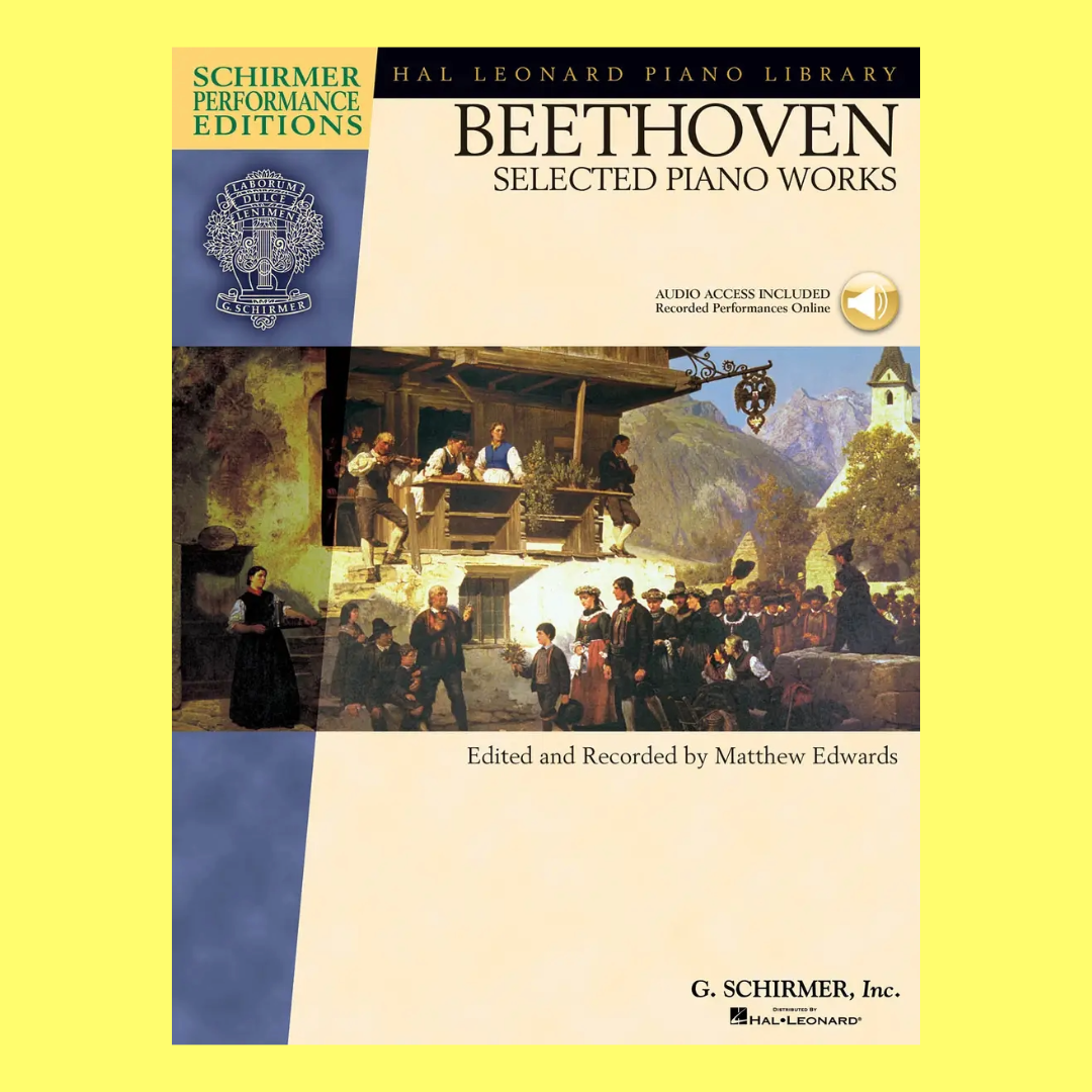 Beethoven Selected Piano Works Book/CD