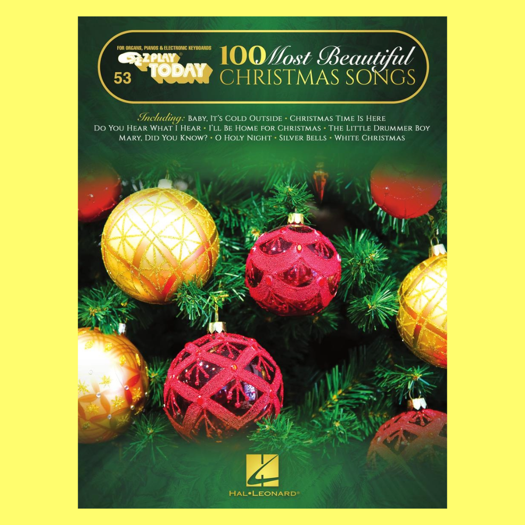 100 Most Beautiful Christmas Songs - Ez Play Volume 53 Book