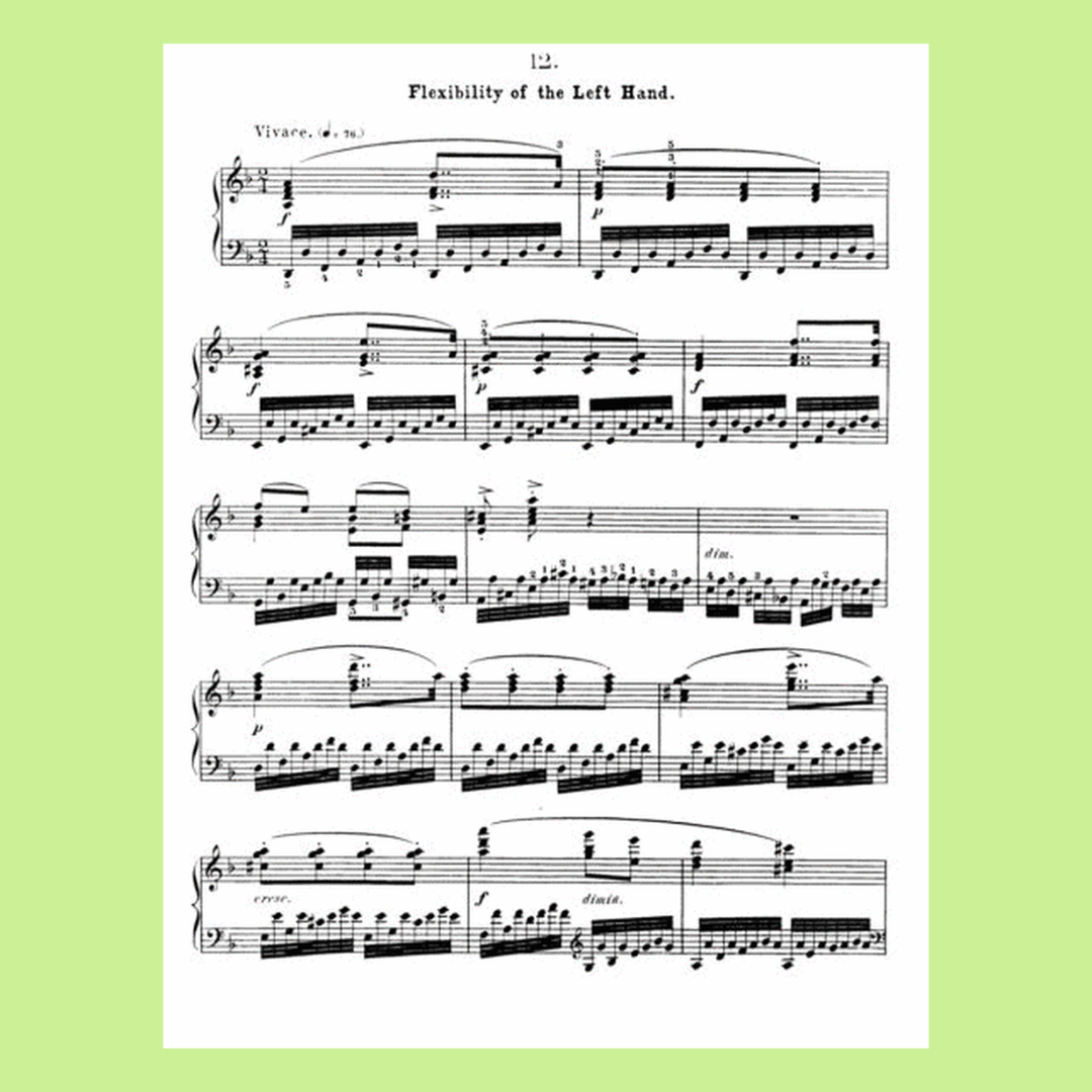 Czerny - Art Of Finger Dexterity Op 740 Piano Book