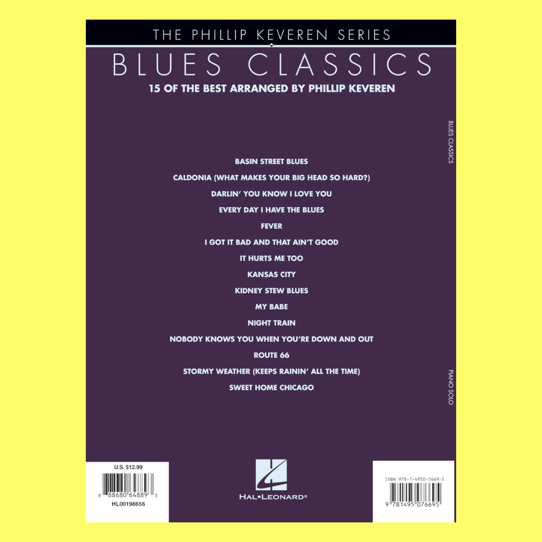 Blues Classics Keveren Piano Solo Book