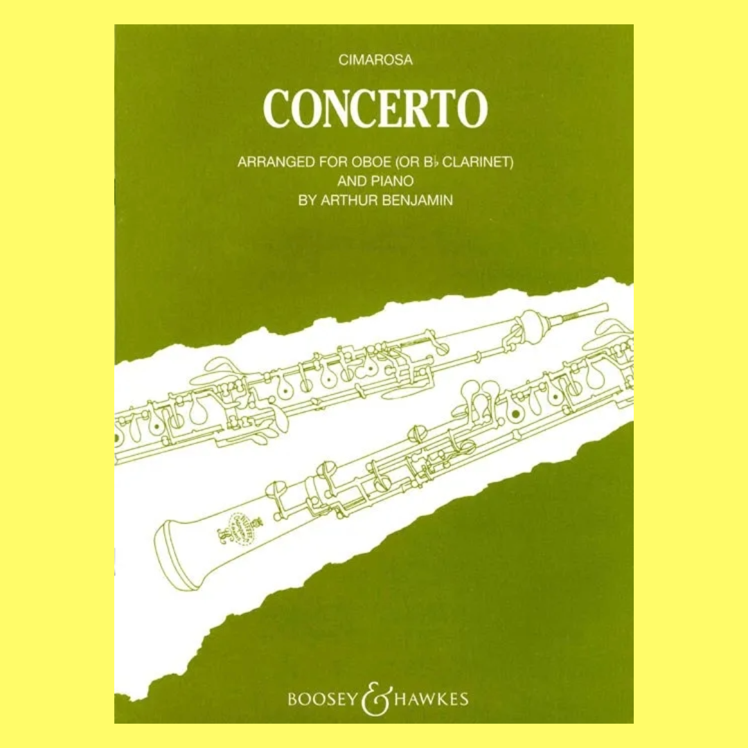 Cimarosa - Concerto Oboe Or Bb Clarinet with Piano Accompaniment Book