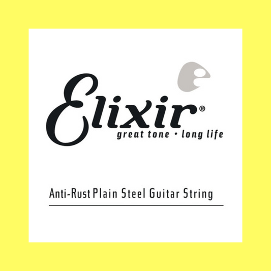 Elixir 13022 Anti-Rust Plain Steel Guitar Single String - Gauge 0.022