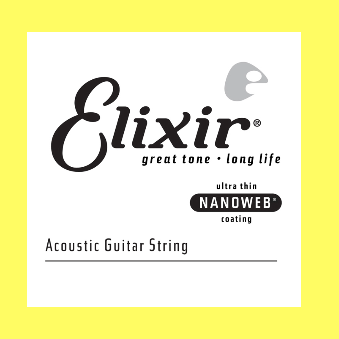 Elixir 14142 Nanoweb Single String - .042 Phosphor Bronze (Acoustic Steel Guitar String)