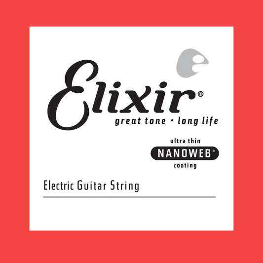 Elixir 15249 Nanoweb Electric Guitar Single String .049 Gauge