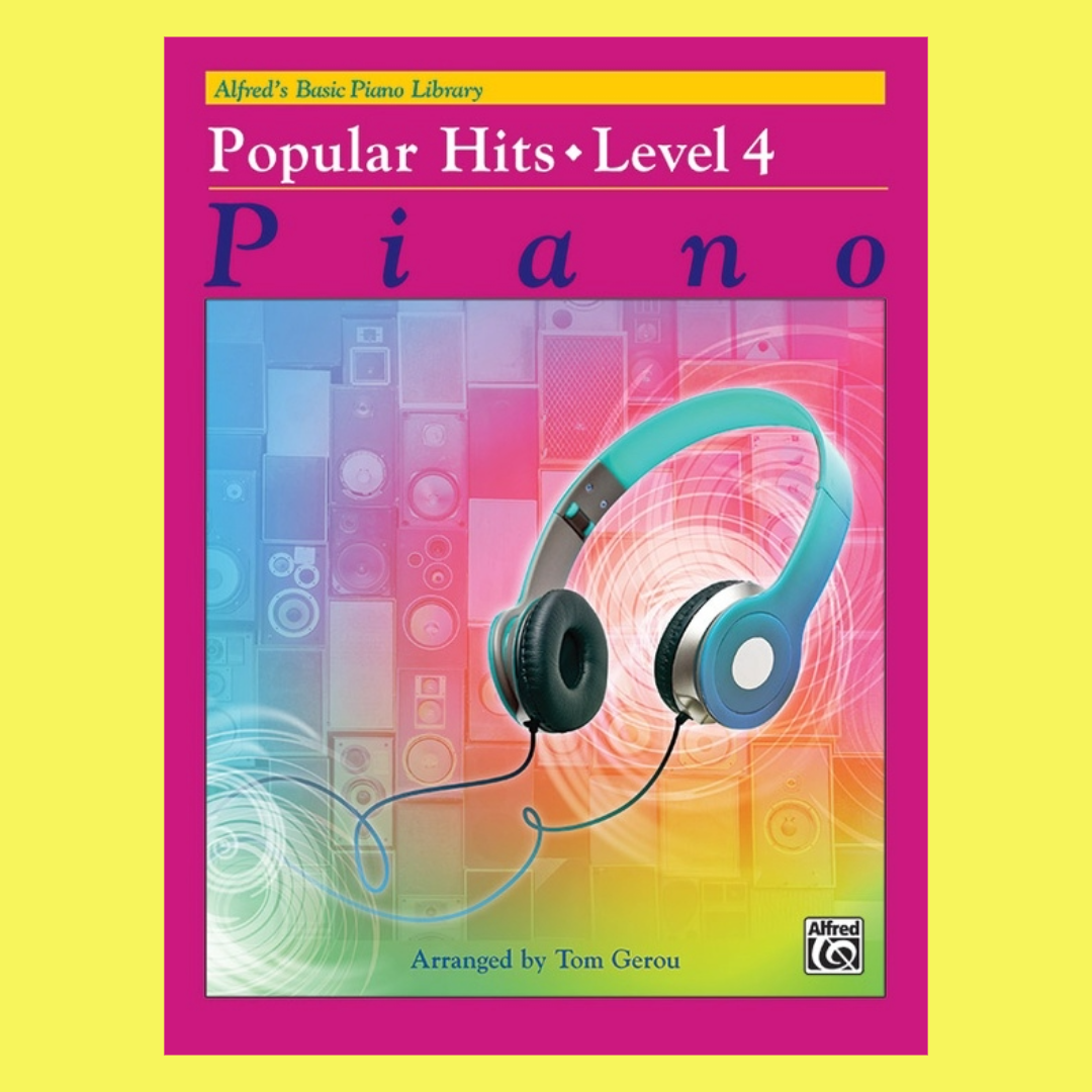 Alfred's Basic Piano Library Popular Hits Level 4 Book