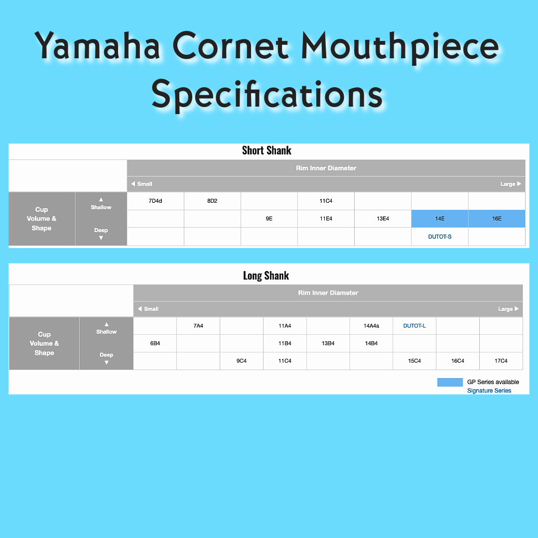 Yamaha Cornet 11C4 Mouthpiece (Long Shank)