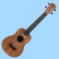 Flight Walnut Travel Concert Ukulele with Salamander Rosette & Gig Bag