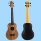 Flight Walnut Travel Concert Ukulele with Salamander Rosette & Gig Bag