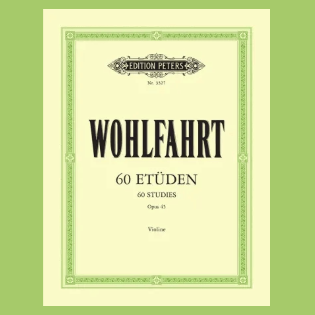 Wohlfahrt - 60 Studies Op 45 For Violin Solo Book