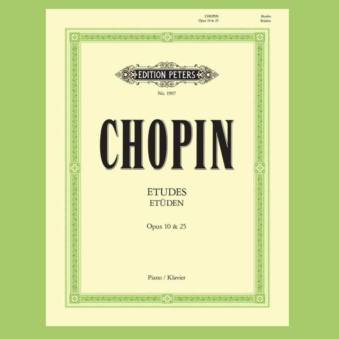 Frederic Chopin: Etudes Op.10 Nos 1‚Äö√Ñ√∂‚àö√ë‚àö¬®12 Op.25 Nos 1‚Äö√Ñ√∂‚àö√ë‚àö¬®12 Piano Solo Book