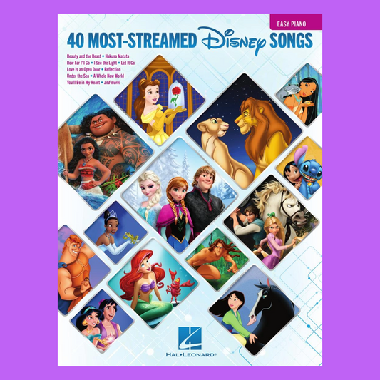 The 40 Most Streamed Disney Songs - Easy Piano Songbook