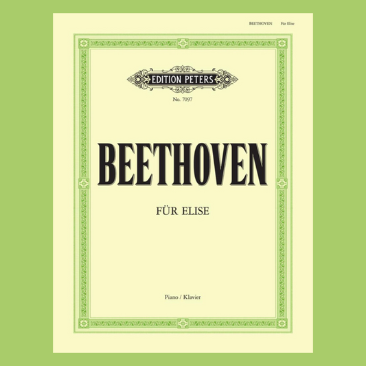 Beethoven - Bagatelle Fur Elise For Piano Solo Book