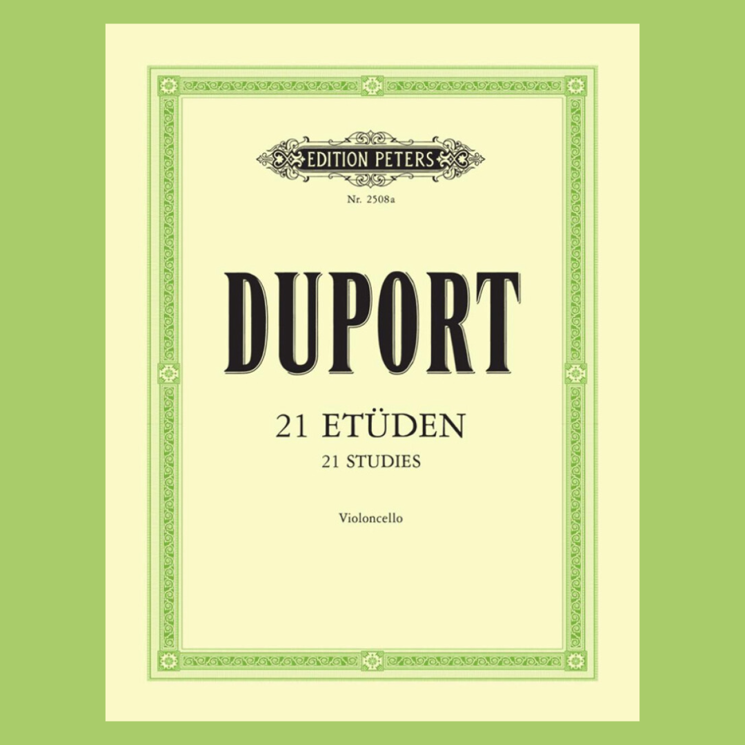 Duport - 21 Studies For Cello Solo Book