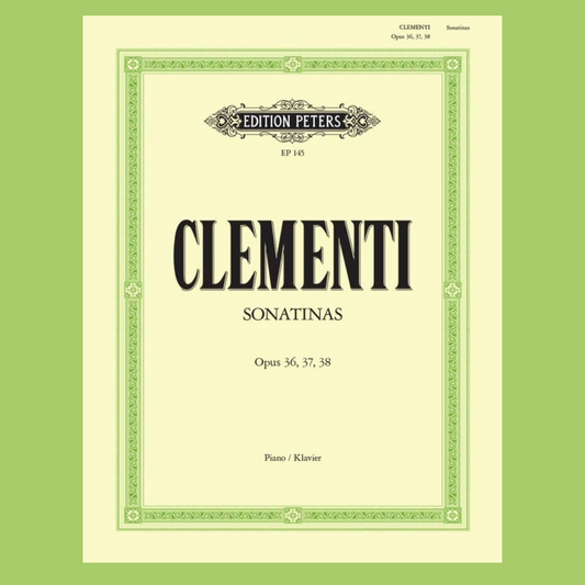 Clementi - Sonatinas Op 36 37 38 For Piano Solo Book