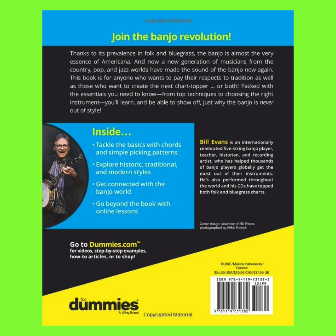 Banjo For Dummies 2nd Edition Book (Book/Olm)