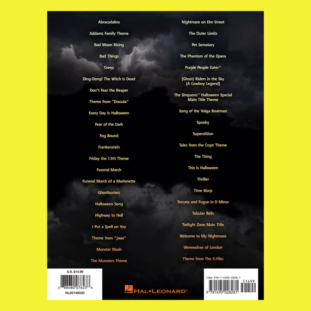 Halloween Guitar Songs - Easy Guitar Notes & Tab Book