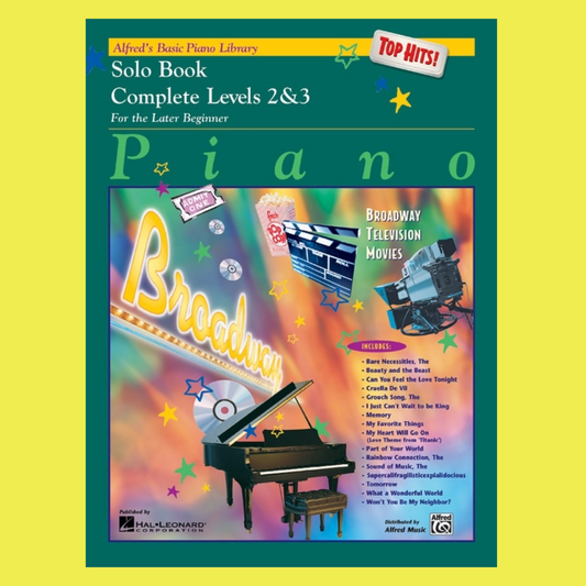 Alfred's Basic Piano Library - Top Hits Solo Book Complete Level 2 & 3