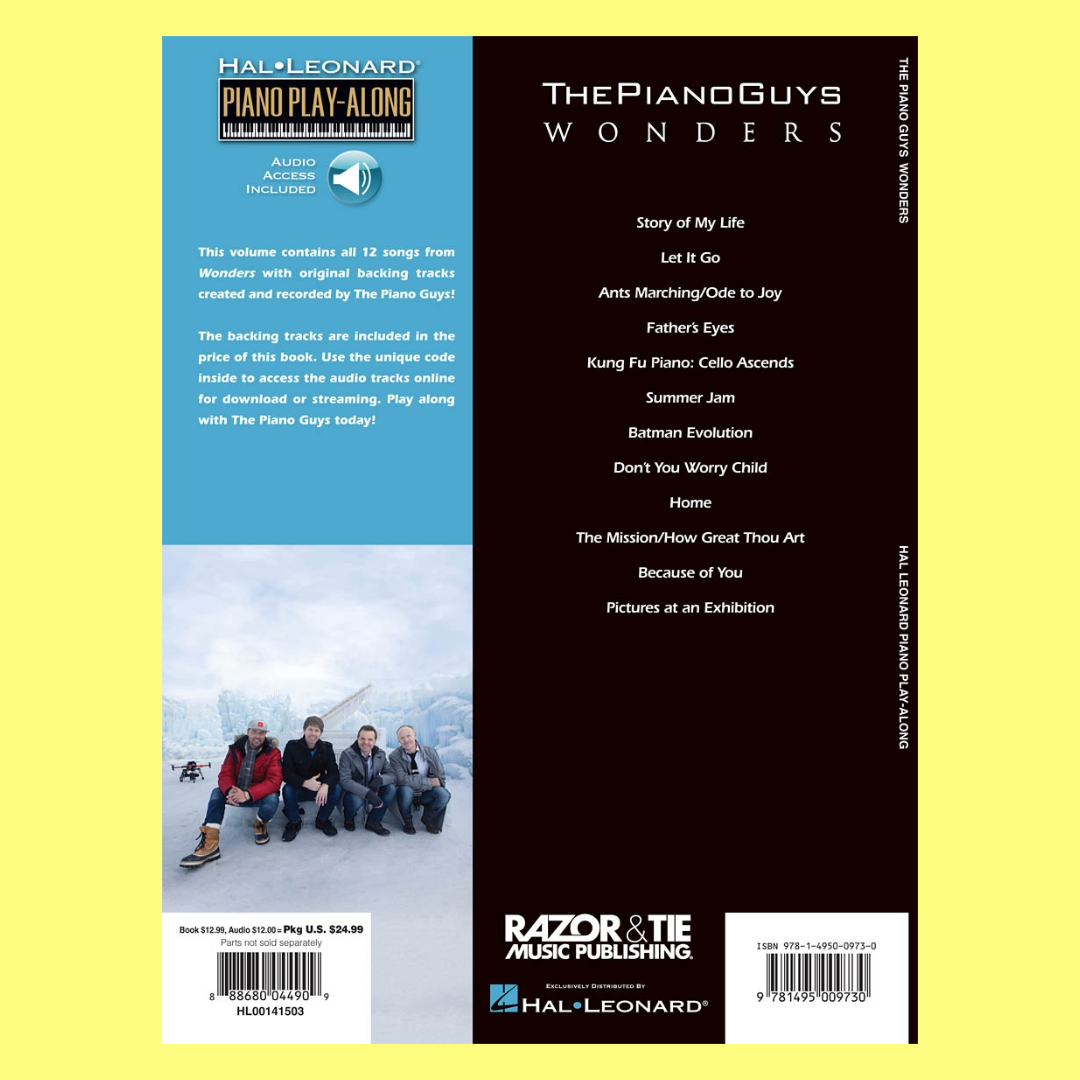 The Piano Guys - Wonders Piano Play Along Volume 131 Book/Ola