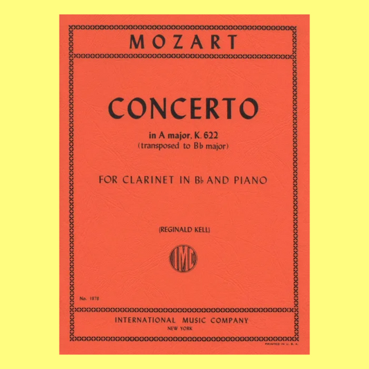 Mozart - Concerto in A major K.622 (transposed to Bb major) for Bb Clarinet