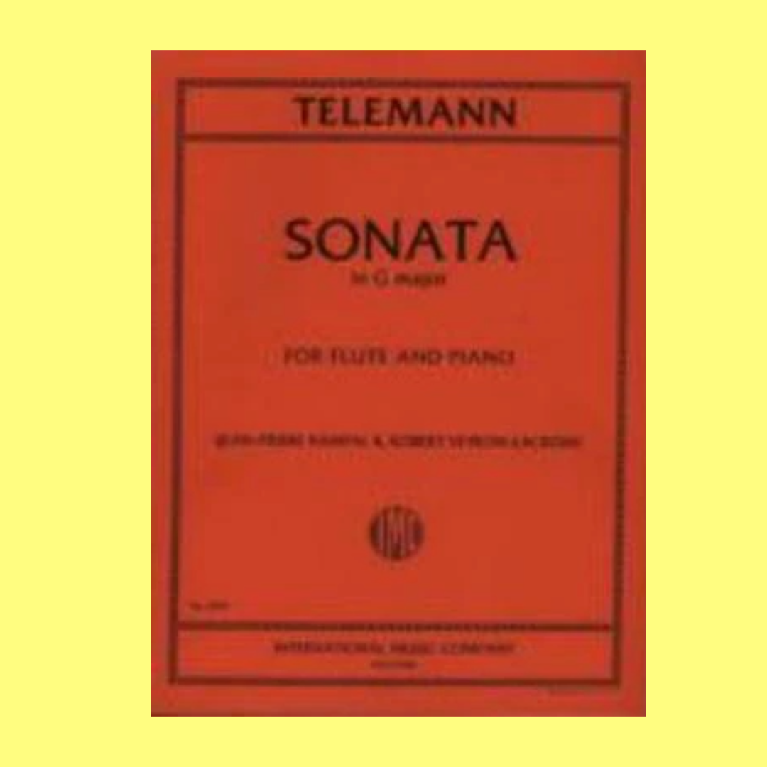 Georg Philipp Telemann - Sonata G For Flute with Piano Accompaniment Book