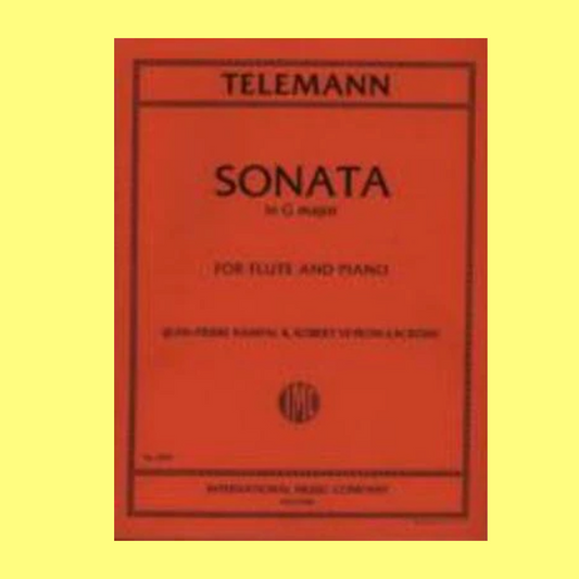 Georg Philipp Telemann - Sonata G For Flute with Piano Accompaniment Book