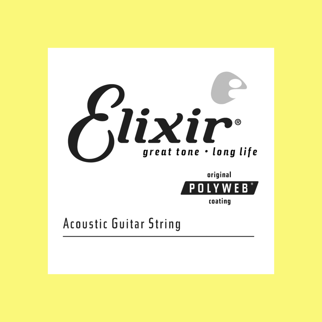 Elixir 13153 Polyweb Single .053 80/20 Bronze Guitar String