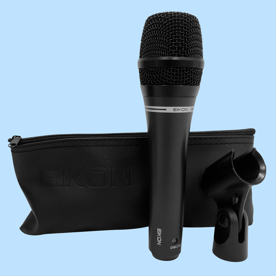 Eikon DM226 Vocal Dynamic Microphone with Carry Bag & Mic Clip