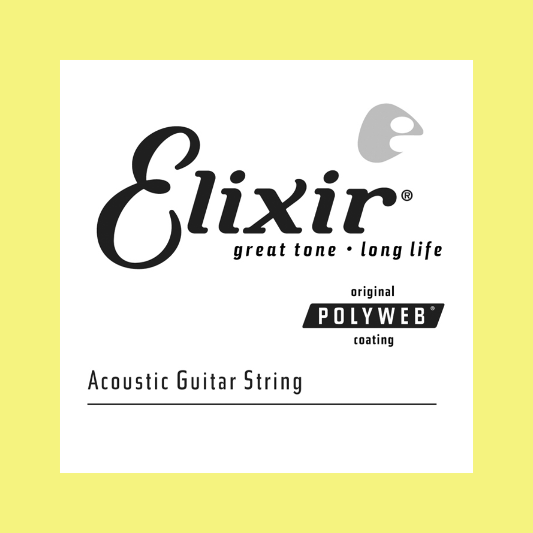 Elixir 13156 Polyweb Single .056 80/20 Bronze Guitar String